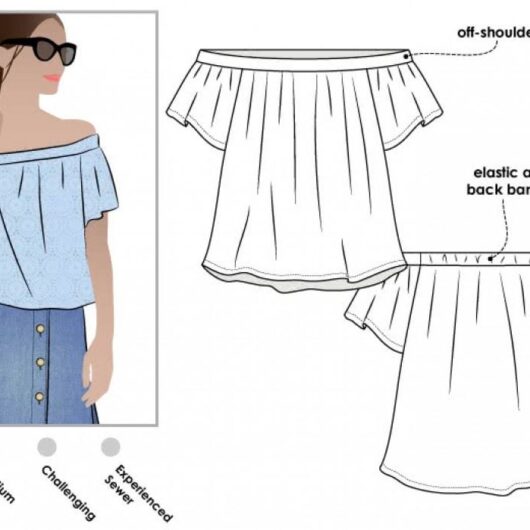Style Arc Paper Sewing Pattern Cara Top