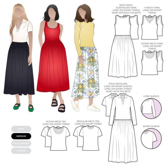 Style Arc Paper Sewing Pattern Carter Dress