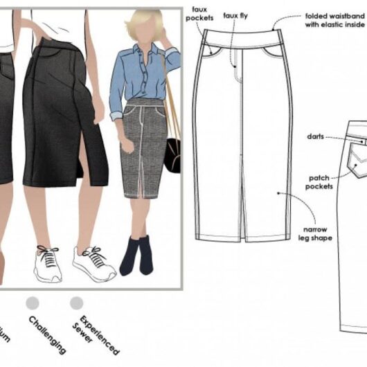 Style Arc Paper Sewing Pattern Charlie Skirt