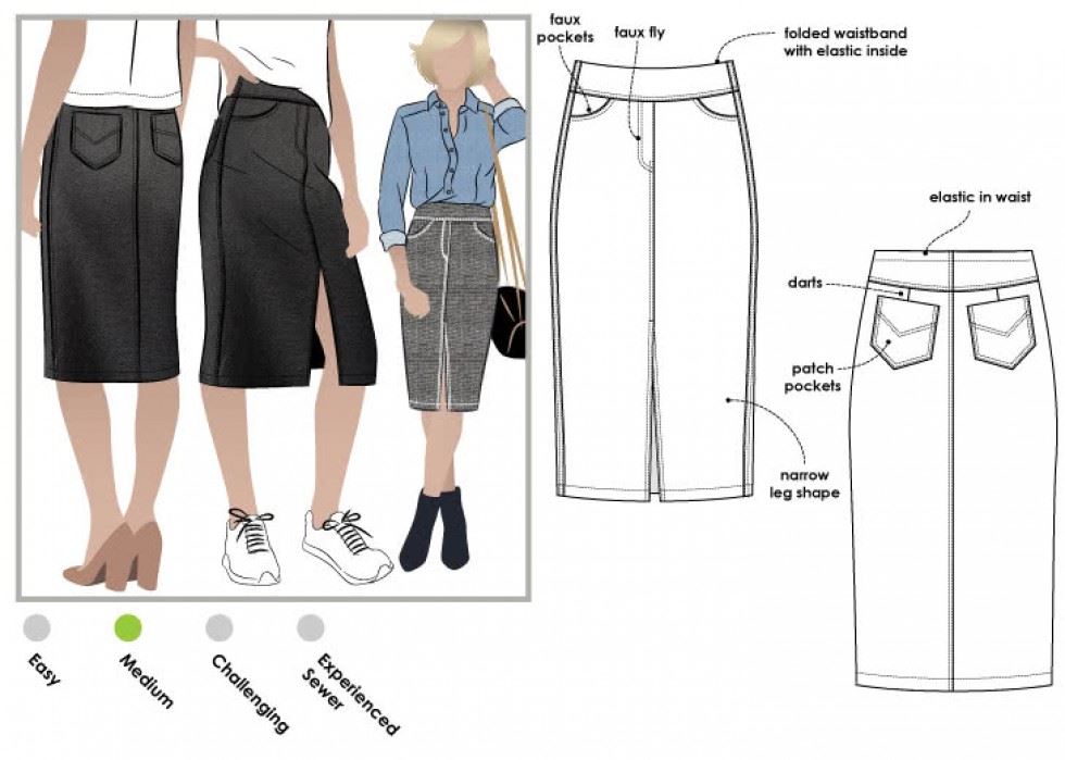 Style Arc Paper Sewing Pattern Charlie Skirt