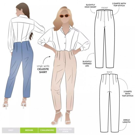 Style Arc Paper Sewing Pattern Claude Pants