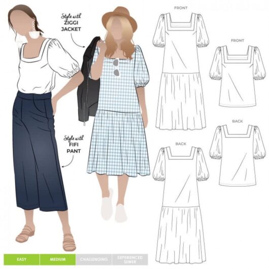Style Arc Paper Sewing Pattern Clementine Top & Dress