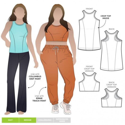 Style Arc Paper Sewing Pattern Columbus Top