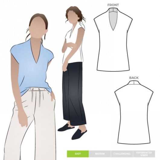 Style Arc Paper Sewing Pattern Como Top