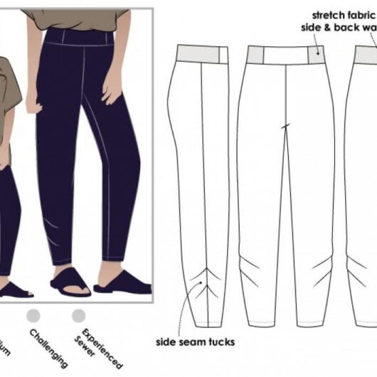 Style Arc Paper Sewing Pattern Daphne Pants