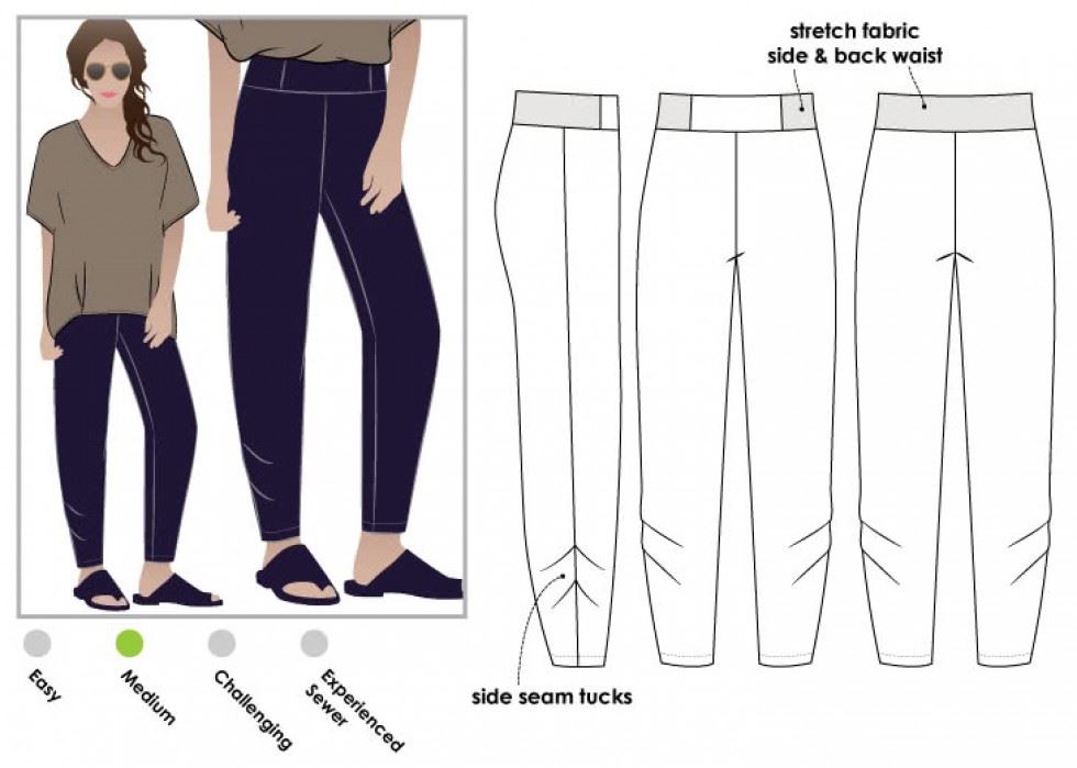 Style Arc Paper Sewing Pattern Daphne Pants