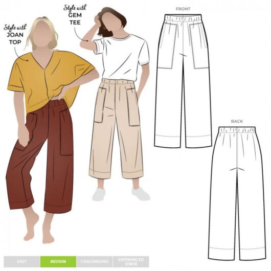 Style Arc Paper Sewing Pattern Darby Pants