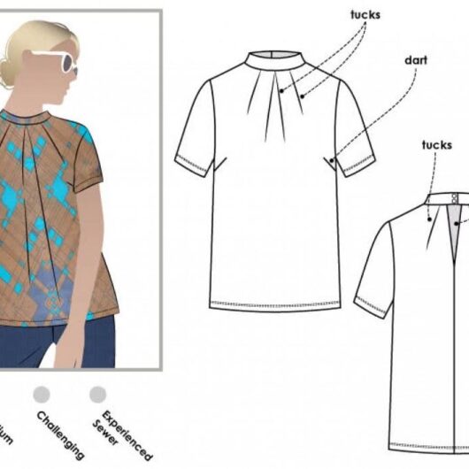 Style Arc Paper Sewing Pattern Dimity Top