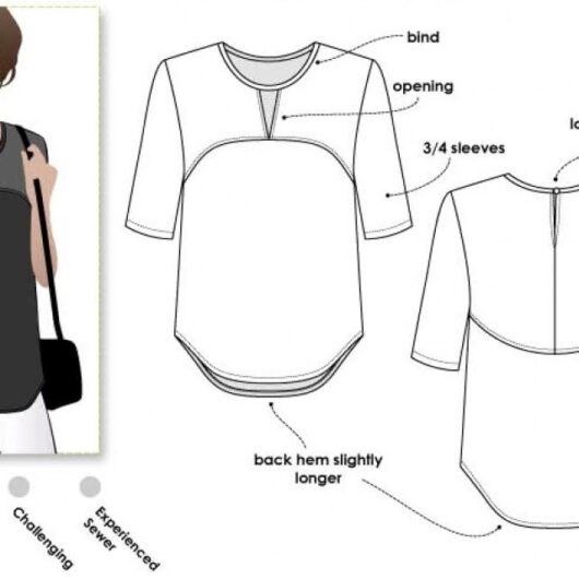 Style Arc Paper Sewing Pattern Dixie Top