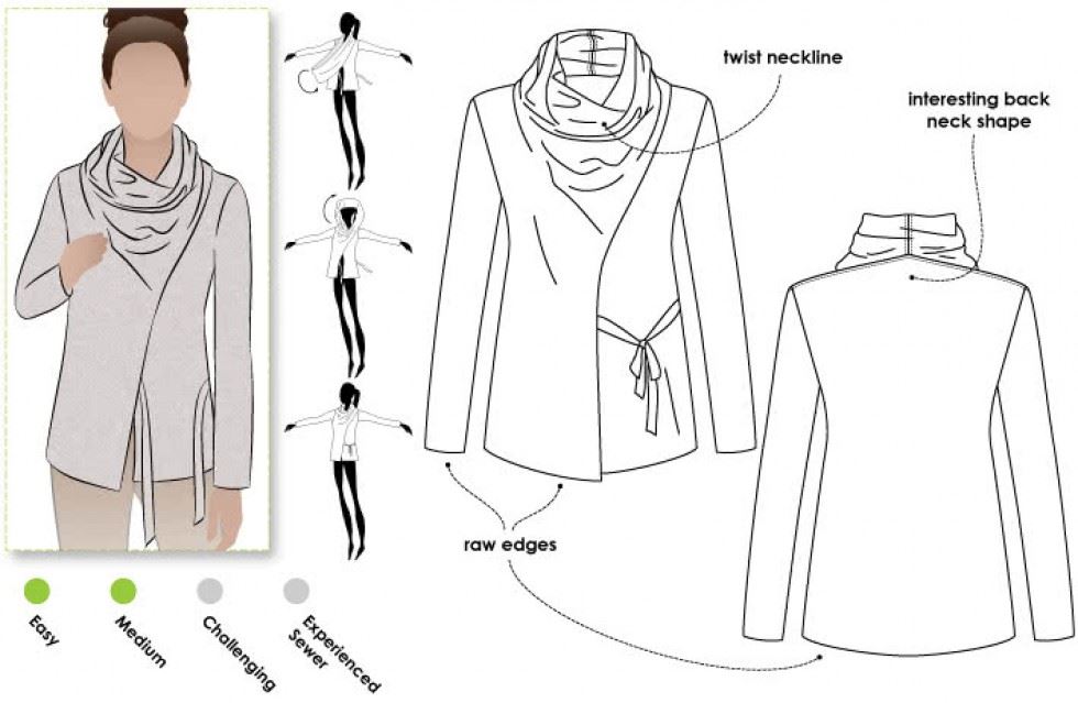 Style Arc Paper Sewing Pattern Elita Top