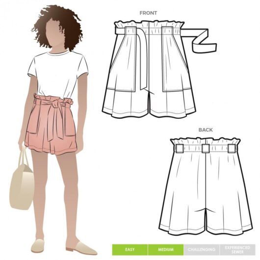 Style Arc Paper Sewing Pattern Ellen Shorts