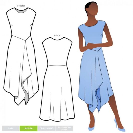 Style Arc Paper Sewing Pattern Elley Knit Dress