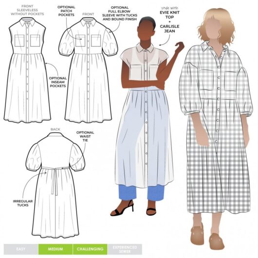 Style Arc Paper Sewing Pattern Emerald Dress