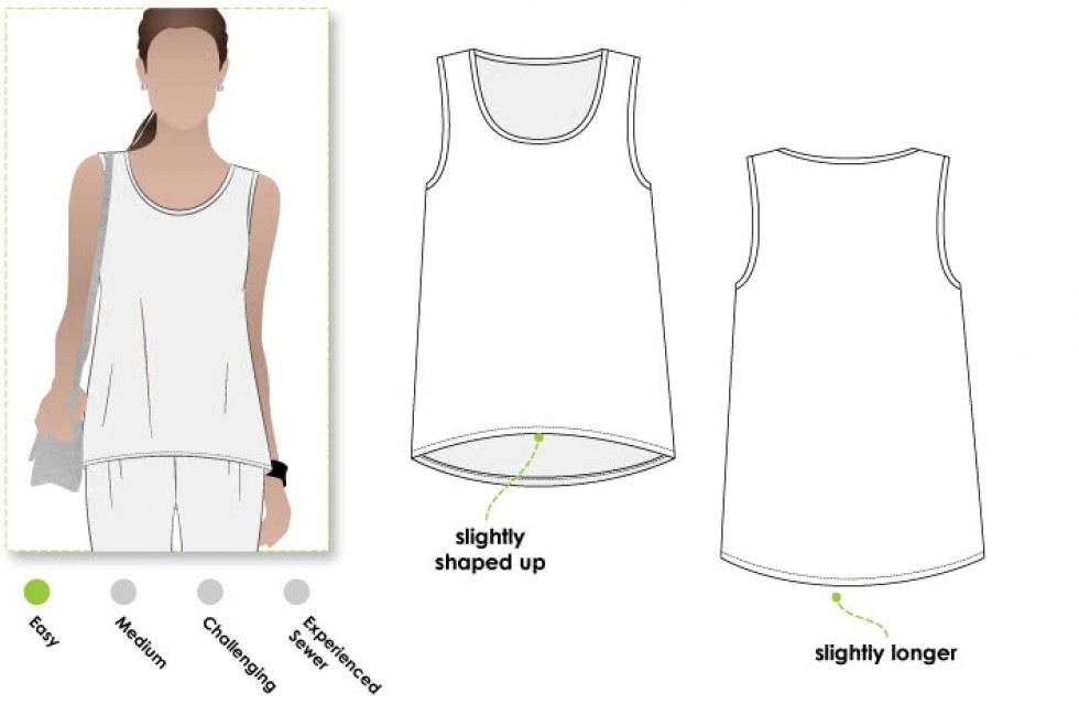 Style Arc Paper Sewing Pattern Evie Top