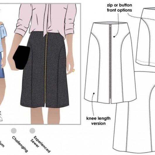 Style Arc Paper Sewing Pattern Goldie Skirt