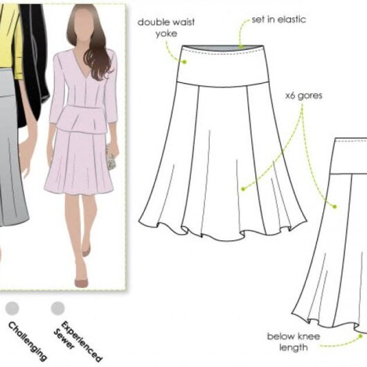 Style Arc Paper Sewing Pattern Gorgeous Gore Skirt