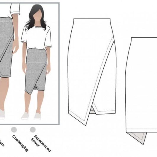Style Arc Paper Sewing Pattern Halle Stretch Skirt