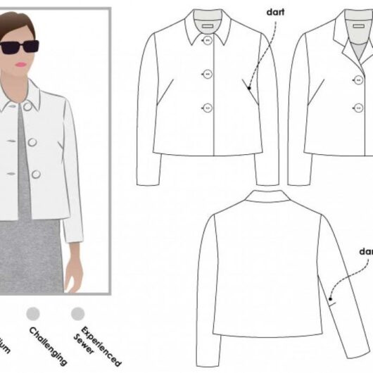 Style Arc Paper Sewing Pattern Harriet Jacket