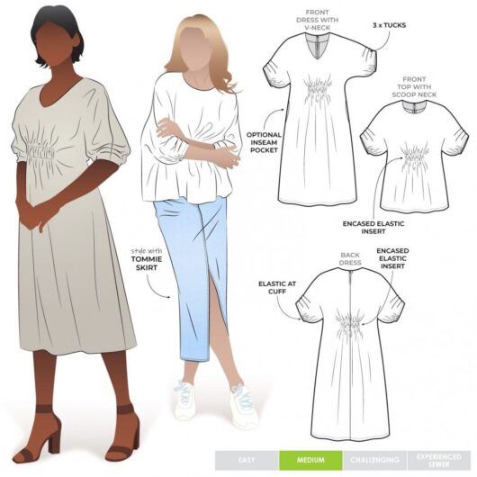 Style Arc Paper Sewing Pattern Harry Top & Dress