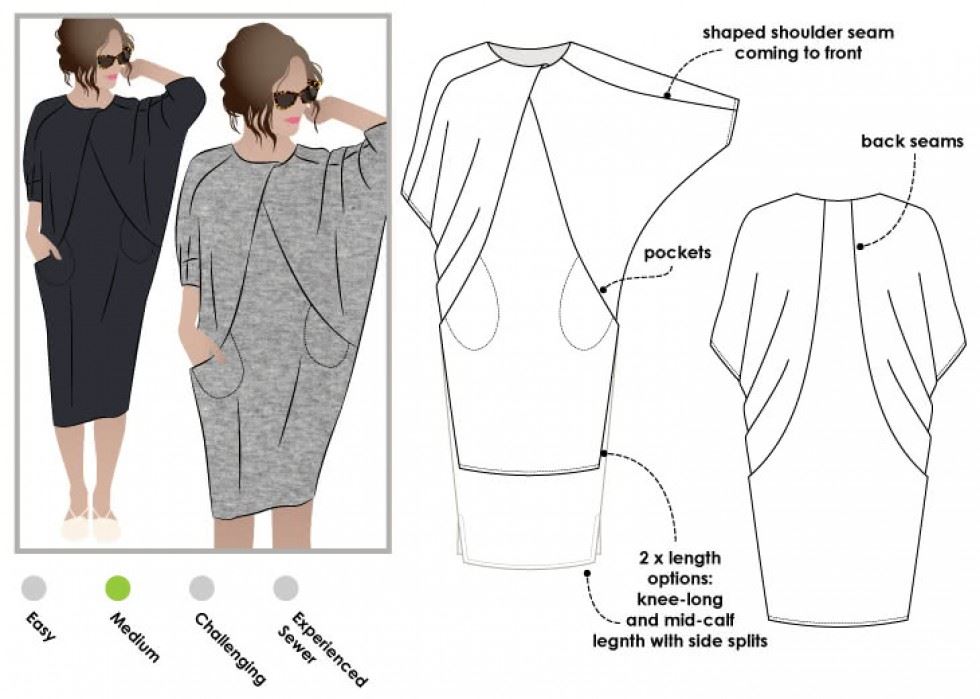 Style Arc Paper Sewing Pattern Hedy Dress