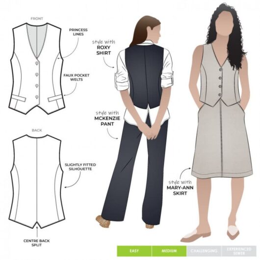 Style Arc Paper Sewing Pattern Joy Vest