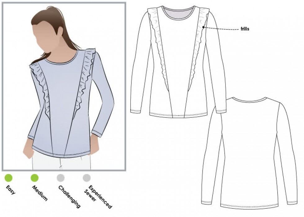 Style Arc Paper Sewing Pattern Keely Top