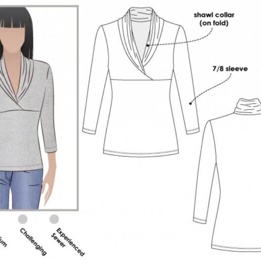 Style Arc Paper Sewing Pattern Kendall Top