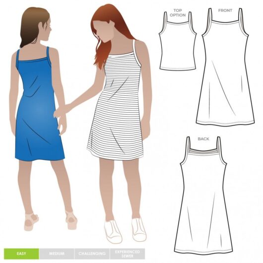 Style Arc Paper Sewing Pattern Kids Adele Dress & Top