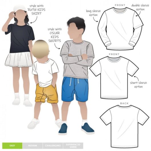 Style Arc Paper Sewing Pattern Kids Bailey Top
