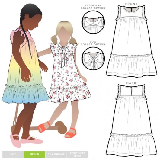 Style Arc Paper Sewing Pattern Kids Bonnie Dress