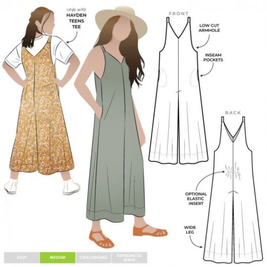 Style Arc Paper Sewing Pattern Kids Norman Jumpsuit