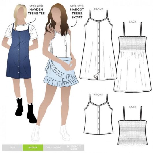 Style Arc Paper Sewing Pattern Kids Penny Dress & Top
