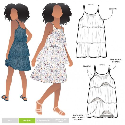 Style Arc Paper Sewing Pattern Kids Wilma Dress