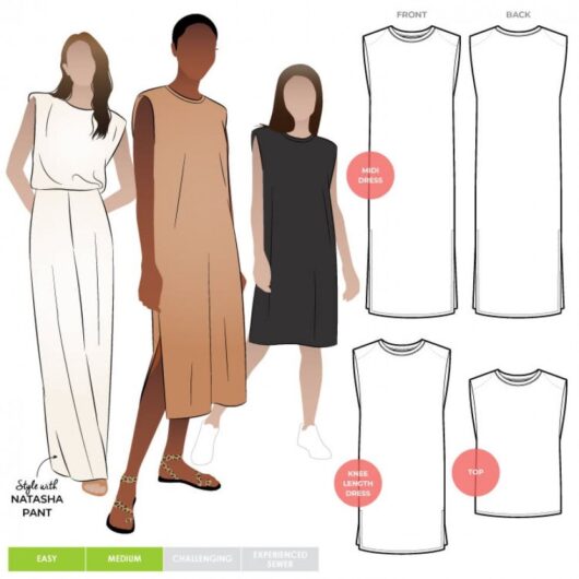 Style Arc Paper Sewing Pattern Kirby Dress & Top
