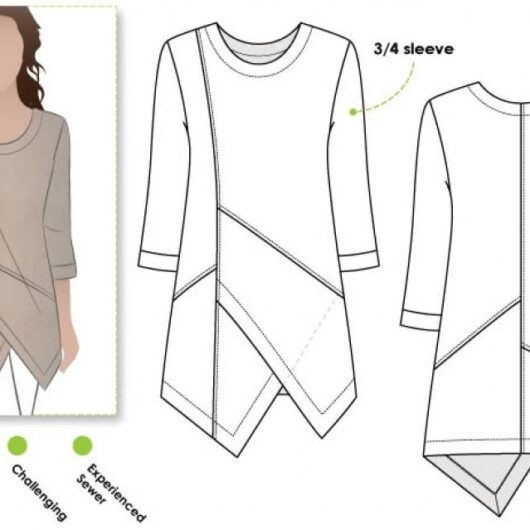 Style Arc Paper Sewing Pattern Lani Tunic Top