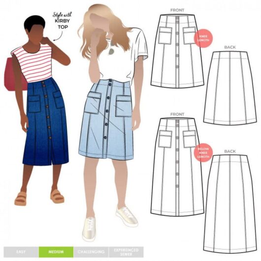 Style Arc Paper Sewing Pattern Lennox Skirt