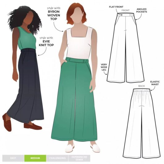 Style Arc Paper Sewing Pattern Loddon Pants