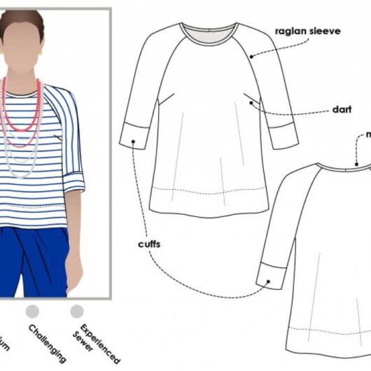Style Arc Paper Sewing Pattern Maddison Top