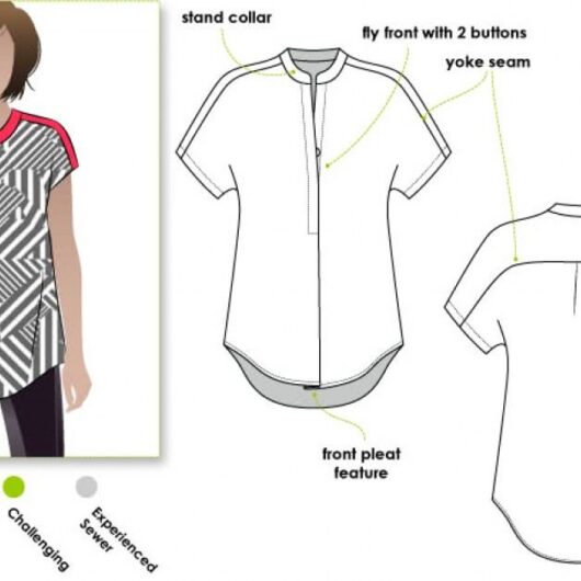 Style Arc Paper Sewing Pattern Maggie Shirt