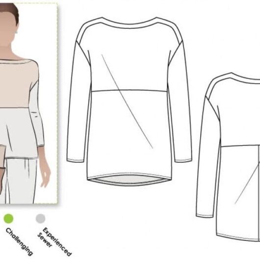 Style Arc Paper Sewing Pattern Melinda Tunic Top