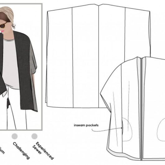 Style Arc Paper Sewing Pattern Mickie Cape