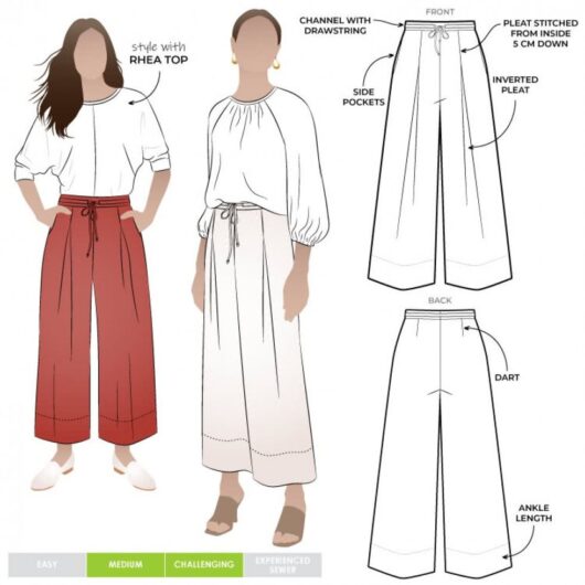 Style Arc Paper Sewing Pattern Milan Pants