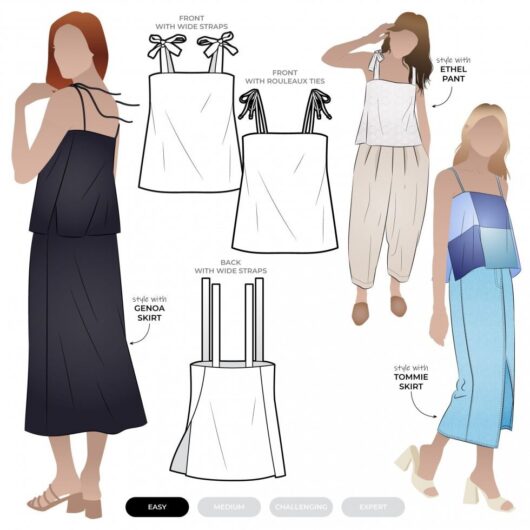 Style Arc Paper Sewing Pattern Nica Top