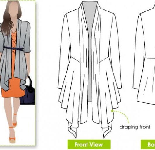 Style Arc Paper Sewing Pattern Nina Cardigan