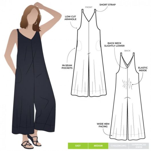 Style Arc Paper Sewing Pattern Norman Jumpsuit