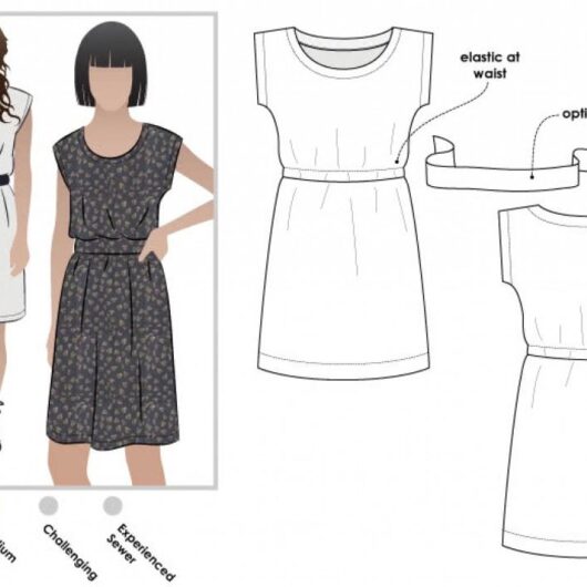 Style Arc Paper Sewing Pattern Olivia Dress