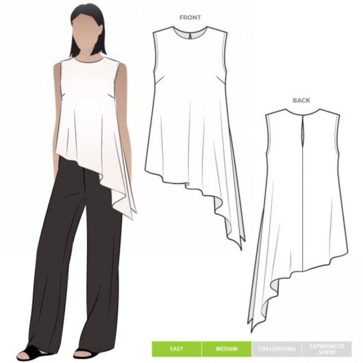 Style Arc Paper Sewing Pattern Perry Top