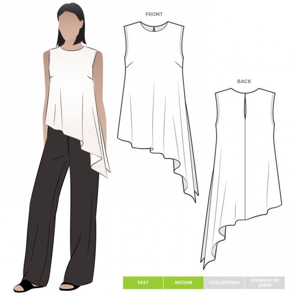 Style Arc Paper Sewing Pattern Perry Top