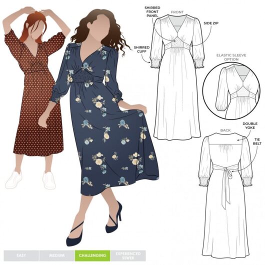 Style Arc Paper Sewing Pattern Philomena Dress