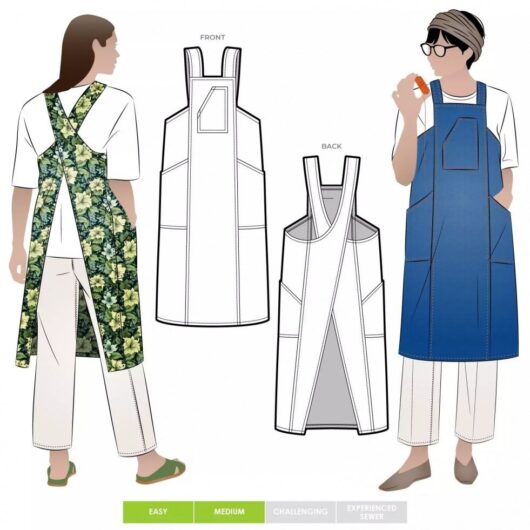 Style Arc Paper Sewing Pattern Pinnie Sewing Cooking Apron